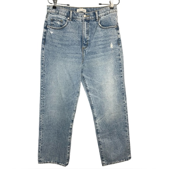 Loft High Rise the Straight Leg Jeans - Picture 1 of 6